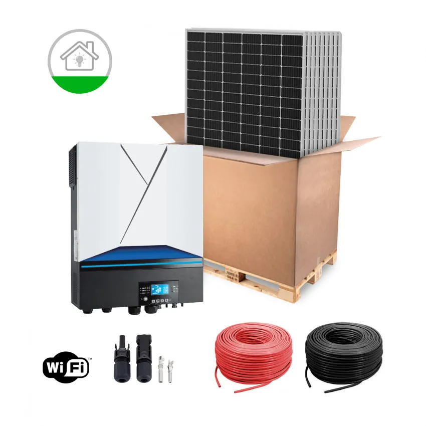 Kit fotovoltaico 8-10 kW Ibrido HUAWEI Trifase con Pannelli RISEN